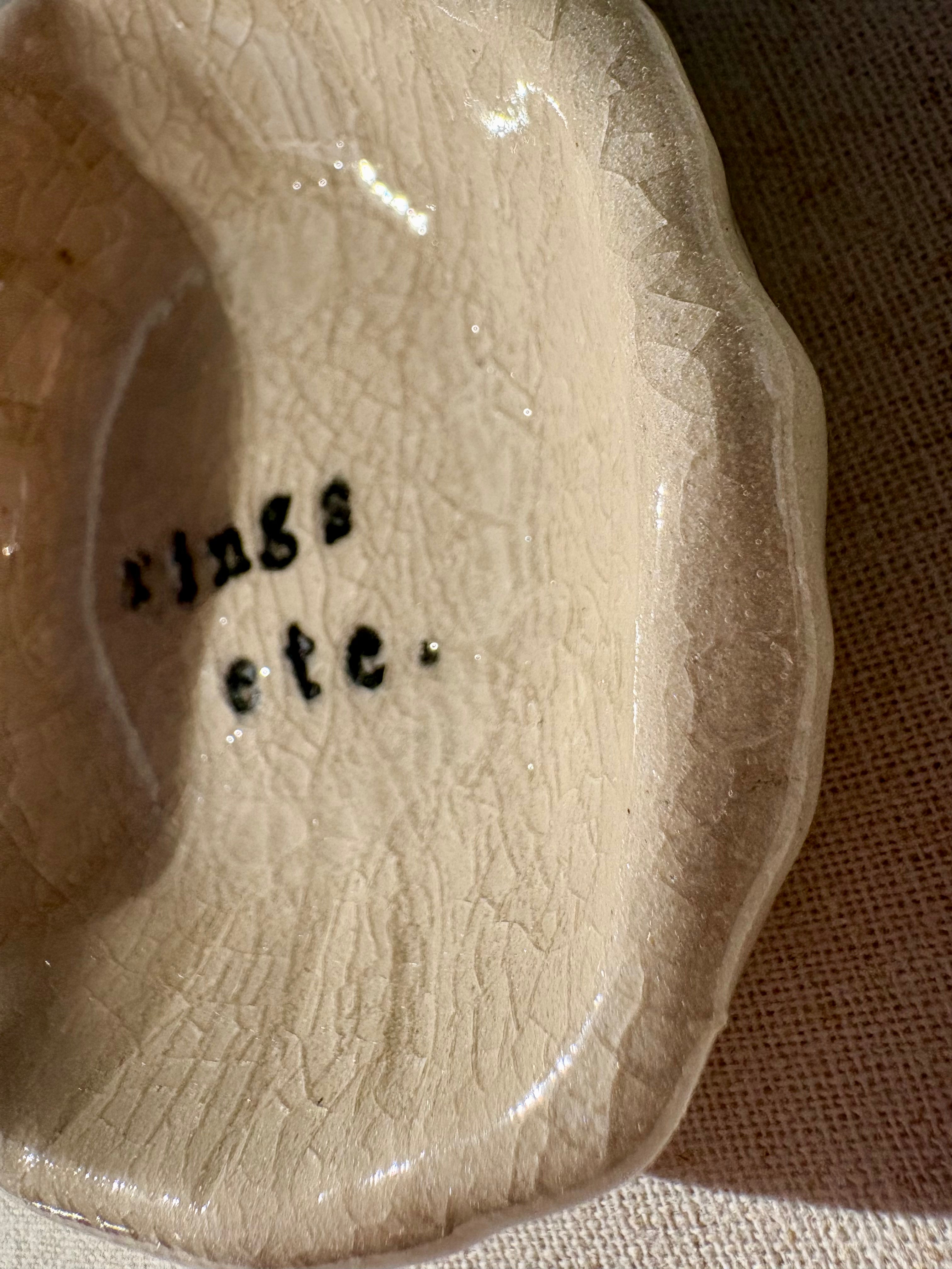 Ring Bowl - Clear Crackle {Seconds}