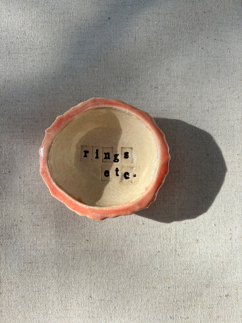 Ring Bowl - Dusky Coral {Seconds}