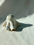Tiny Ghost Candle Lantern - Bertie in Blue Flecks