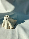 Tiny Ghost Candle Lantern - Barnaby in Speckled White